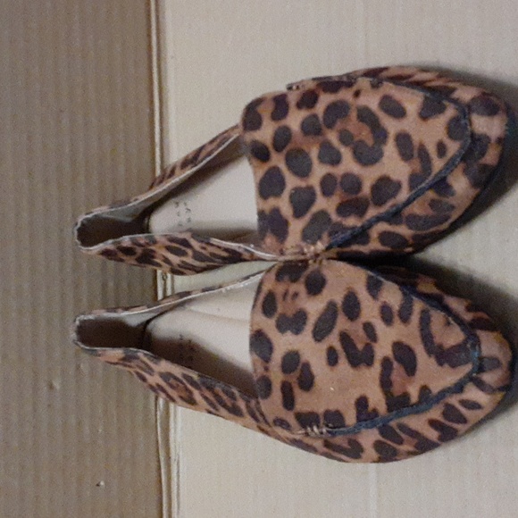 Women's "A new day" leopard faux suede flats/slip on shoes - Picture 3 of 12